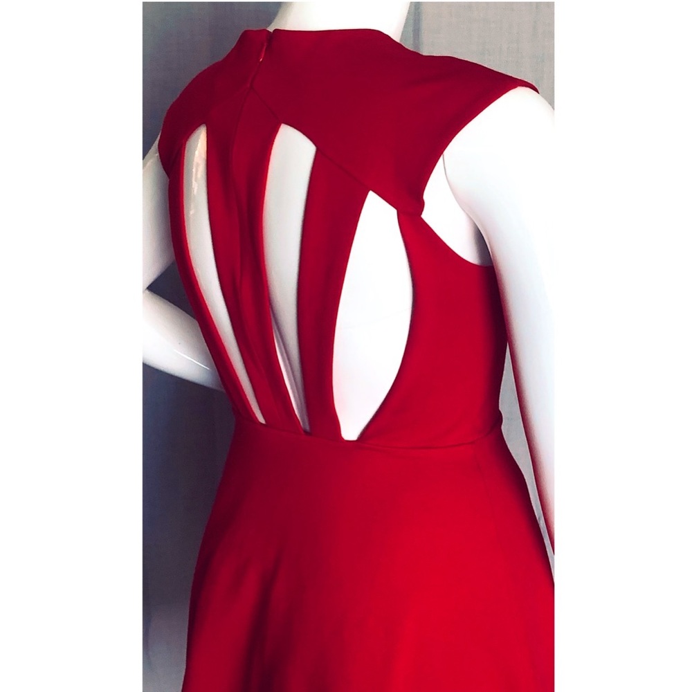 Silence&Noise Red Cut-Out Fit&Flare Mini Dress L